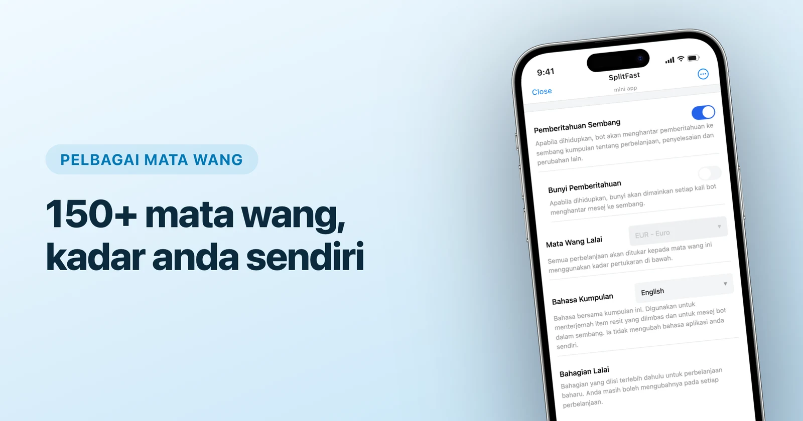Cara Bahagi Perbelanjaan Percutian dalam Pelbagai Mata Wang (Tanpa Hamparan)