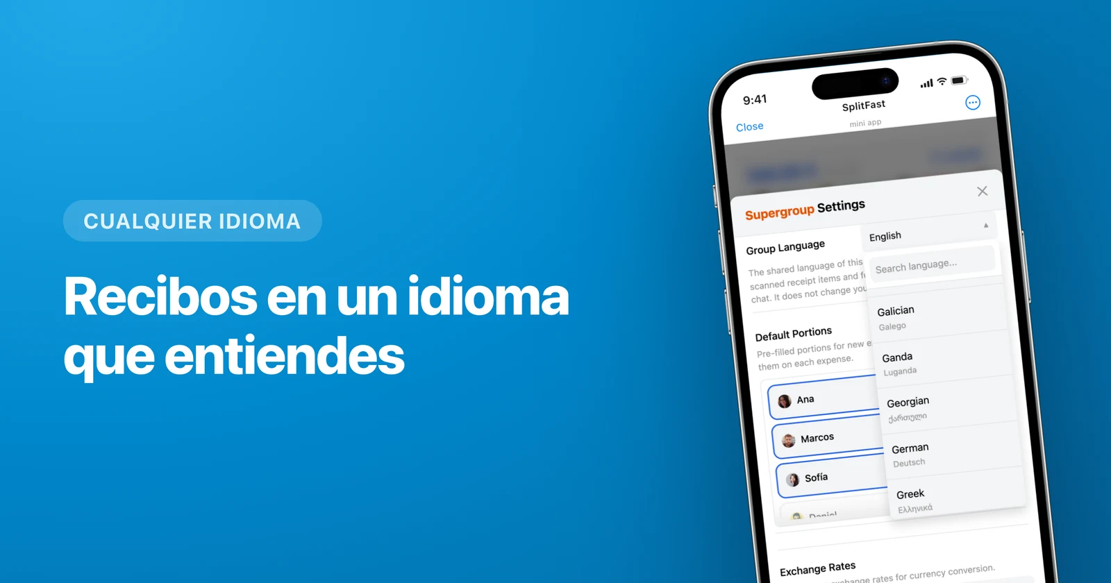 App para dividir gastos en español dentro de Telegram